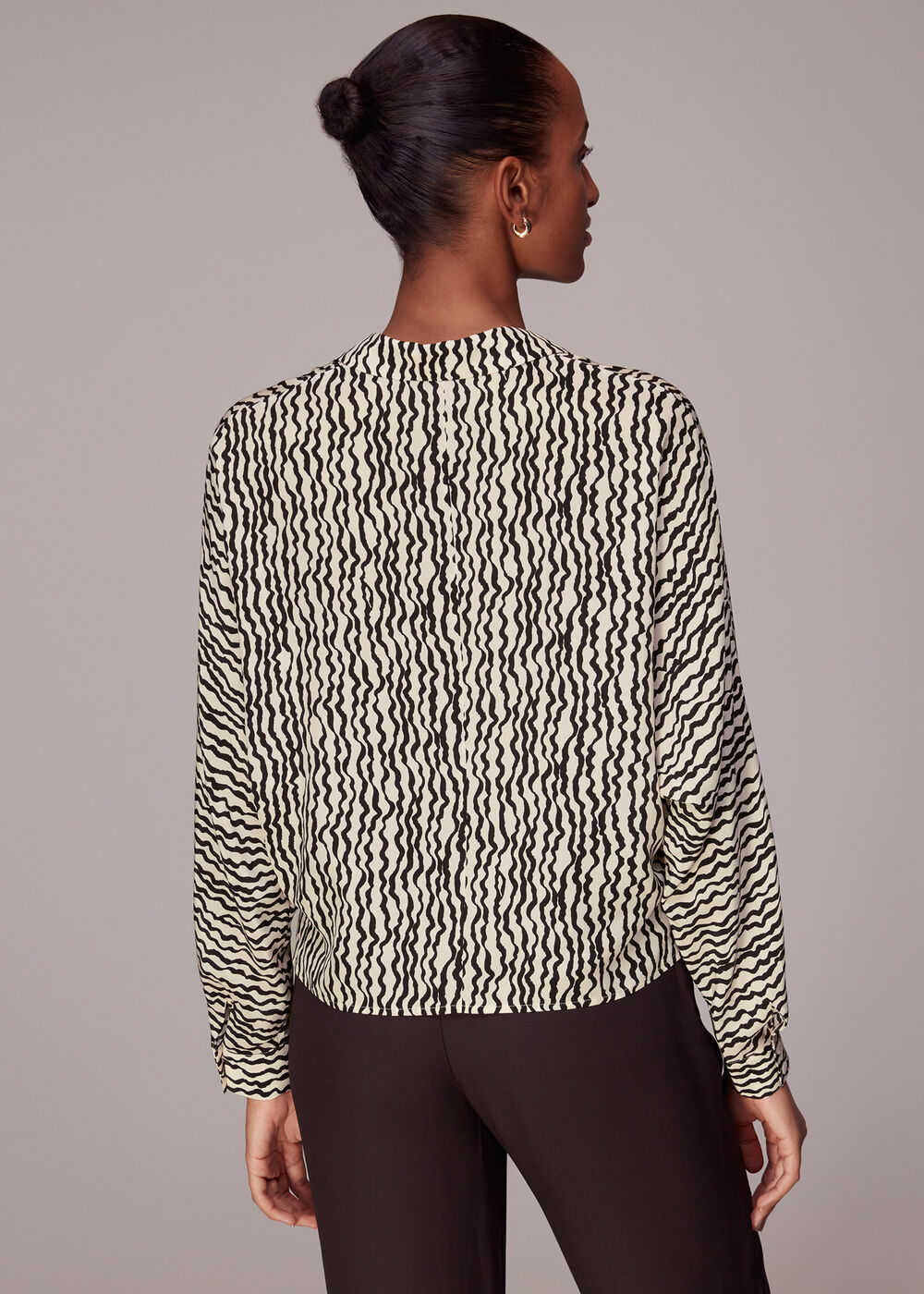 Wiggle Print Silk Shirt
